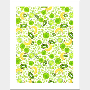 Apple, Kiwi, Grape, Banana and Gingko Posters and Art